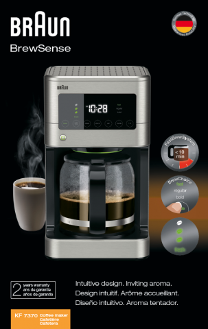 Braun KF7370SI 0X13211032 BrewSense Coffee Maker 3107 - KF7370SI Kamperen Koffie