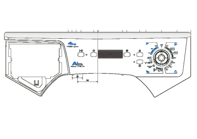 Candy AQUA 1142D1-S 31005430 Wasmachine Module-print
