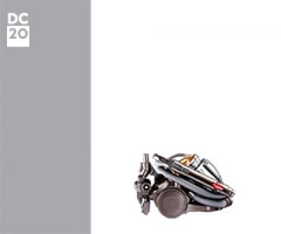 Dyson DC20 12786-01 DC20 Stowaway AnimalPro Euro 12786-01 (Iron/Titanium/Copper) Stofzuiger Vergrendeling