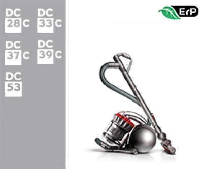 Dyson DC28C ErP/DC33C ErP /DC37C ErP/DC39C ErP/DC53 ErP 15393-01 DC33C ErP Allergy EU 215393-01 (Iron/Bright Silver/Moulded Yellow) 2 onderdelen en accessoires