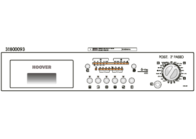 Hoover HDB 642-80 31800093 Wasmachine Bevestiging