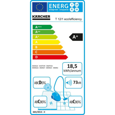 Karcher T 12/1 eco!efficiency *EU 1.355-146.0 Stofzuiger Combi-zuigmond