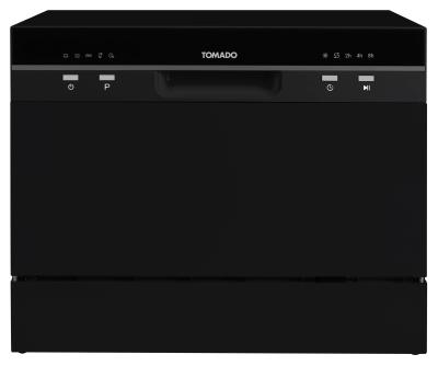 Tomado TDW5501B/01 TDW5501B Tafelmodel vaatwasser - 6 couverts - zwart Vaatwasser Bestekkorf