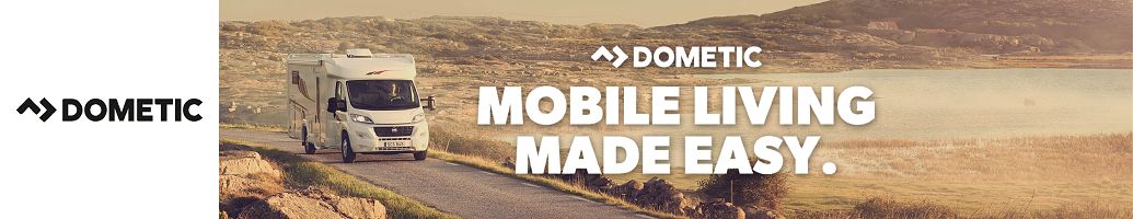 Banner merk Dometic mobile living def